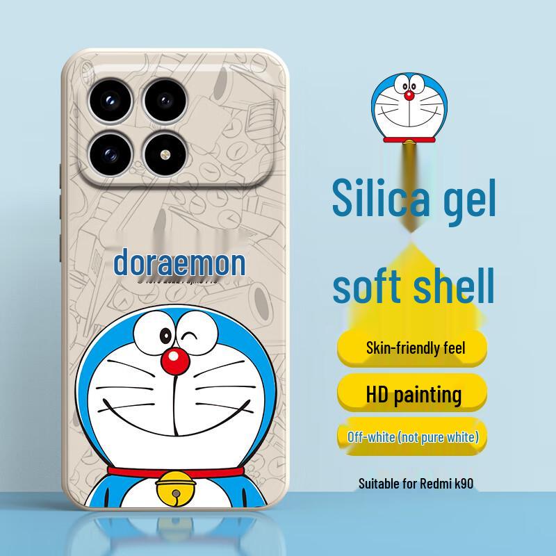 

Doraemon Smiling Dora Silicone Phone Case for Redmi K Series