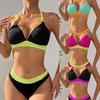 European & American Women's Sexy Solid Color Split Bikini - New Style