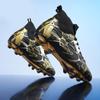 2025 Fashion Predator Elite Men's and Women's Soccer Shoes, Durable, Anti-Slip, Lightweight, Long Nail Football Shoes, Green Pur