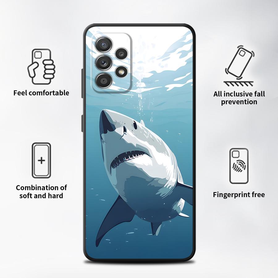 Phone Cover Case for Samsung Galaxy A57 A26 A37 A22 A23 A73 A51 A52 A36 A25 A53 A35 A32 A55 A24 A72 A71 Creative Marine