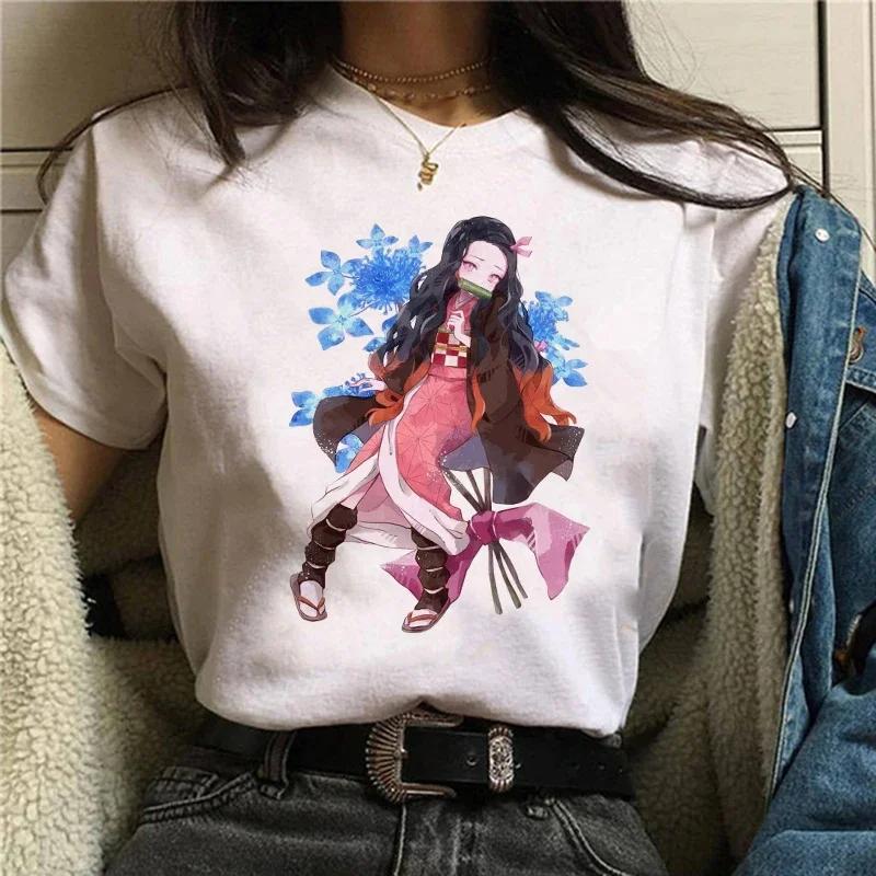 Demon Slayer Fashion Cotton T-shirt Unisex Kimetsu No Yaiba Nezuko T-shirt Unisex Tanjirou T-shirt  Anime Unisexga Trendy T-shirt