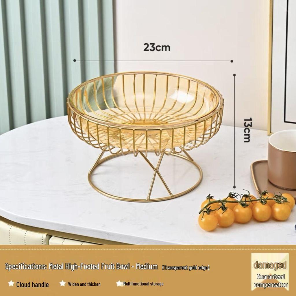 Elegant Fruit and Snack Display Tray for Living Room Coffee Table