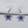 3pcs Rhinestone Star Drop Earrings Necklace, Fashionable Y2K Cute Style, Ladies' Dating Gift Vintage Gothic Charm Pentagram Jewelry Set Accessory