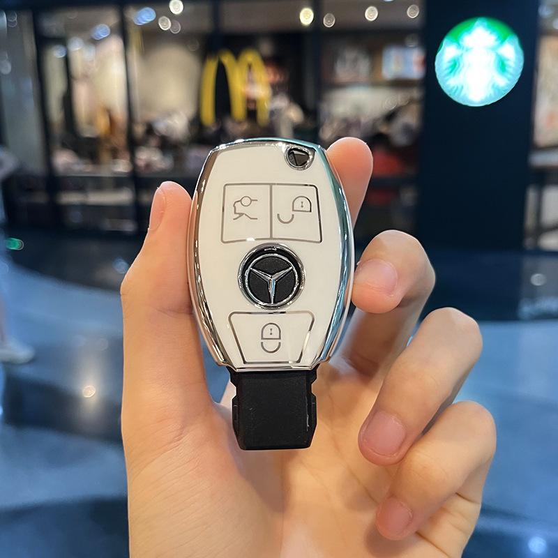 

2025 Горячий ТПУ Чехол-Оболочка для Ключа Автомобиля для Mercedes Benz AMG A B C E GL S GLA GLK CLS Класса W204 W205 W212 W176 W463 Брелок Аксессуар