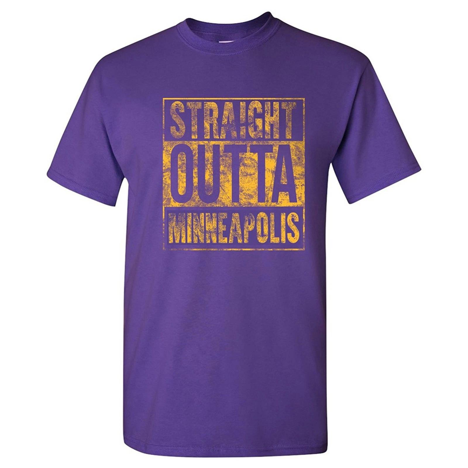 Straight Outta Minneapolis - Hometown Pride T-Shirt - Purple 2XL