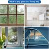 3D Prank Tricky Broken Glass Sticker Car Window Ball Hits Self Adhesive Funny Car Stickers (Golf)