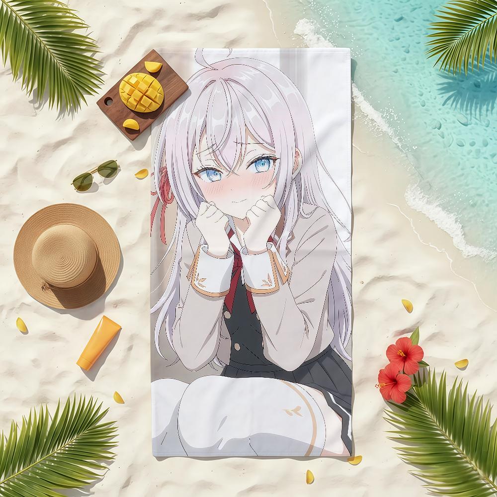 Anime Cute Alya R-Roshidere Towel Soft Pool Gift For Travel Gym Shower Camping Quick Dry Sports Beach Towels