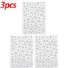 1/10pcs Glitter Star Heart Butterflies Face Sticker Gold Silver Rhinestones Sticker Temporary Tattoos DIY Body Arts Party Decor