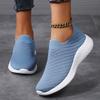 Women's casual shoes spring and summer fly-woven sports casual shoes comfortable mesh one-pedal light soft-soled women's shoes