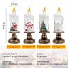 Christmas LED Candle Light Flameless Rotating Waterfall Sparkling Candle Light Crystal Electronic Candle Desktop Decoration Gift