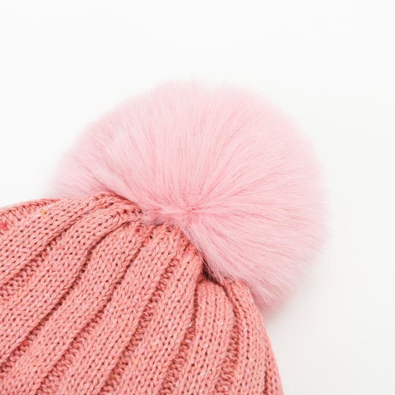 Women's Thickened Wool Knitted Hat In Winter Riding Face Protection Windproof Cold Warm and Fashionable Versatile Cotton Hat