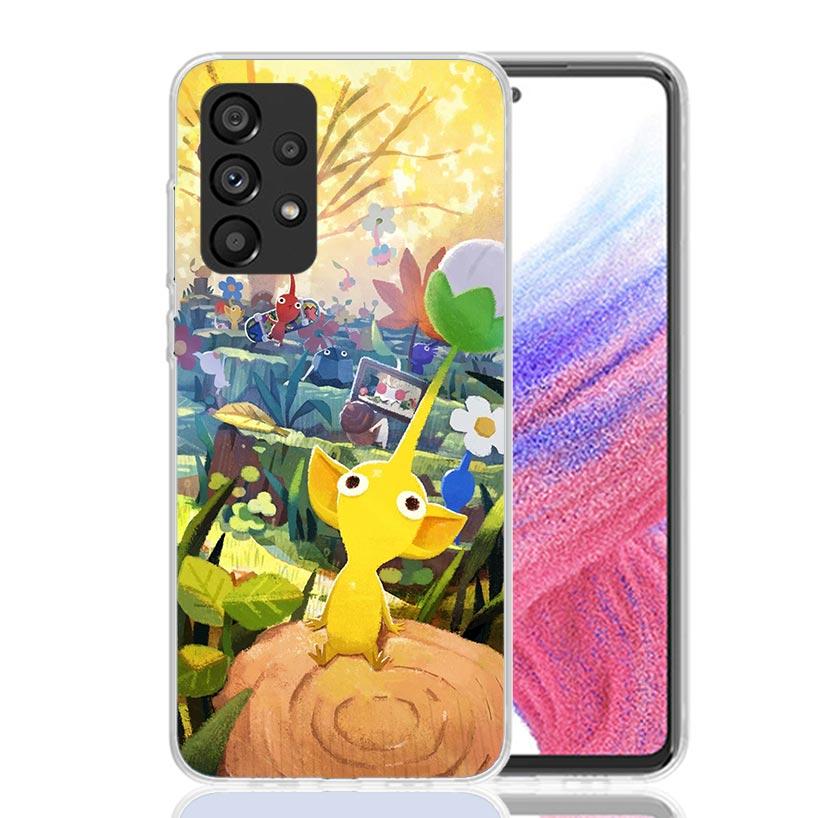 Game P-PikminS 4 Phone Case For Samsung Galaxy A52 A32 A22 A12 A02S A50S A30S A51 A31 AA71 Note 20 Ultra 10 S10 Plus Galaxy A52