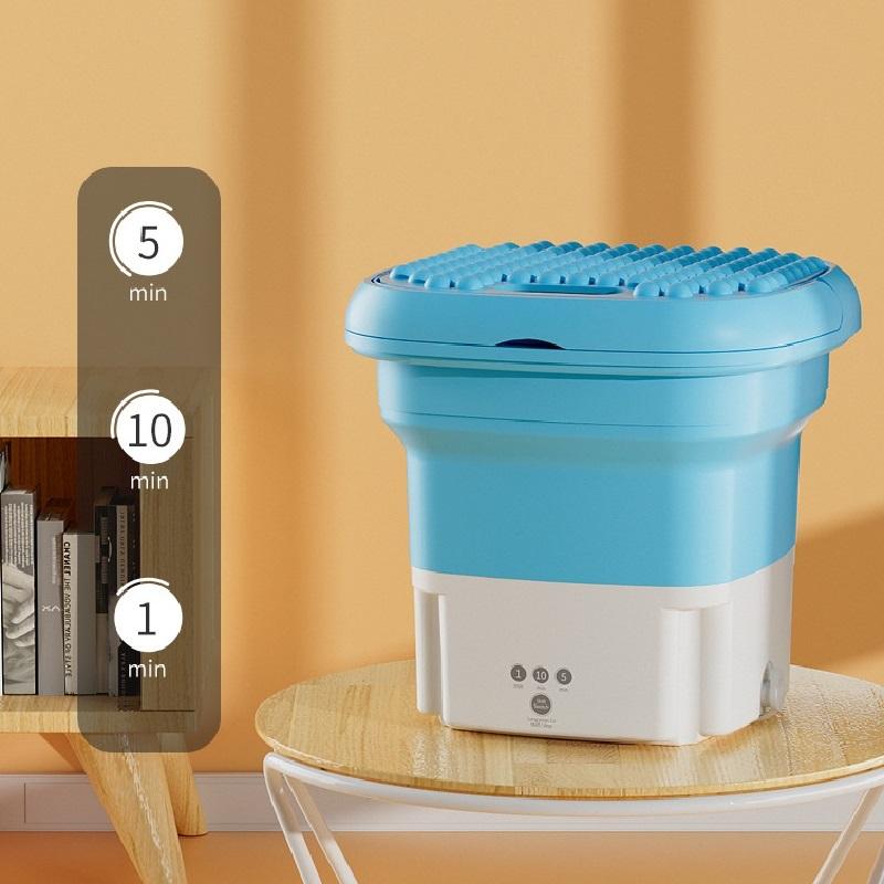 Ultrasonic Folding Washing Machine Underwear Socks Sterilization and Disinfection Mini Washer Home Travel