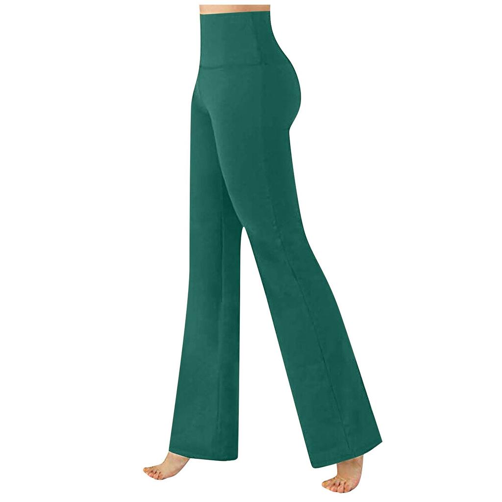 Pantaloni da yoga sportivi casual a gamba larga e vestibilità ampia da donna