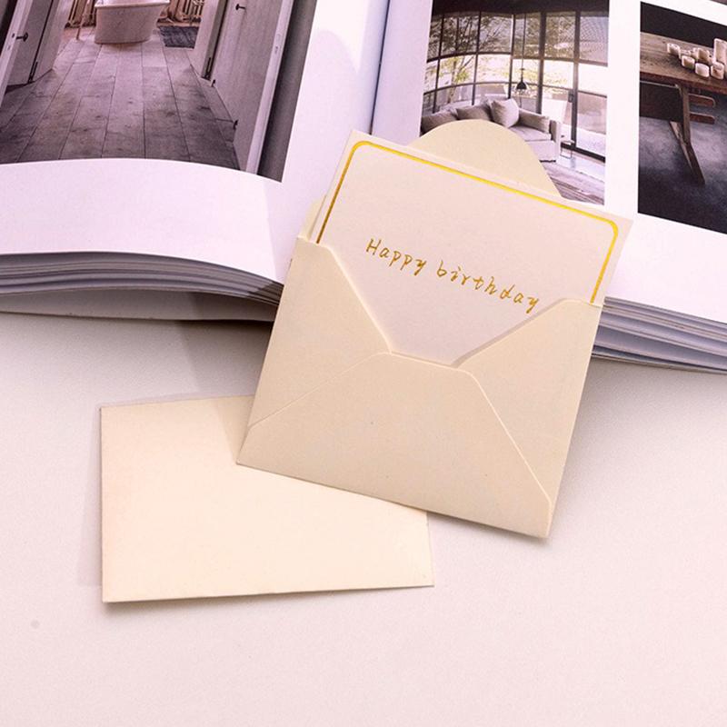 15/30PCS Bronzing Envelope High-grade Invitation Postcards Storage Package Stationery Birthday Wedding Festival Party Favors ZYF