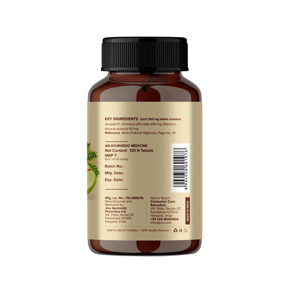 Amla Tablets 500mg | Rich In Vitamin C, Boosts Immunity & Improves Digestion 120 Cap