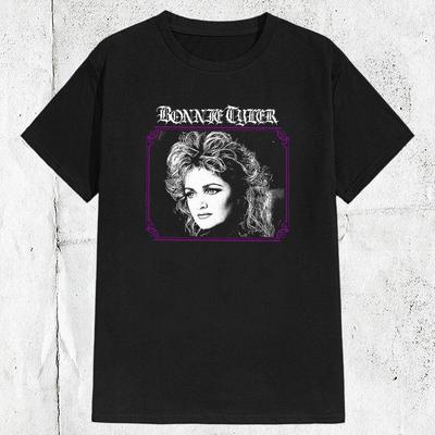 Bonnie Tyler Metal Style T-Shirt Unisex T-Shirt - Herren Sommer Baumwolle Grafik T-Shirt