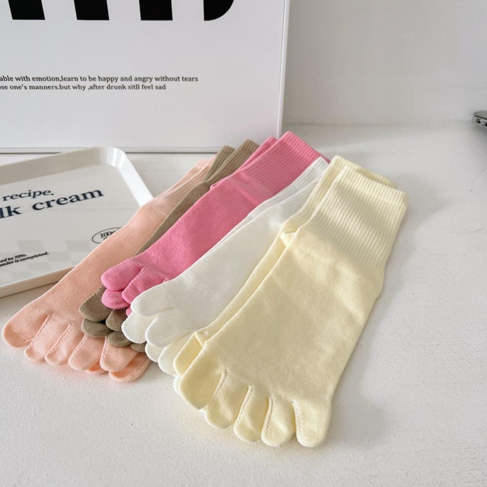 Atmungsaktive Socken mit geteilter Zehe Reine Baumwolle Sportsocken Neue Fünf-Finger-Socken Zuhause