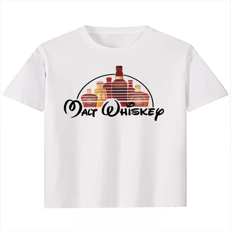 Womens T-shirt Funny Malt Whiskey Summer Cool T Shirt for Sleeve T-shirt Tees