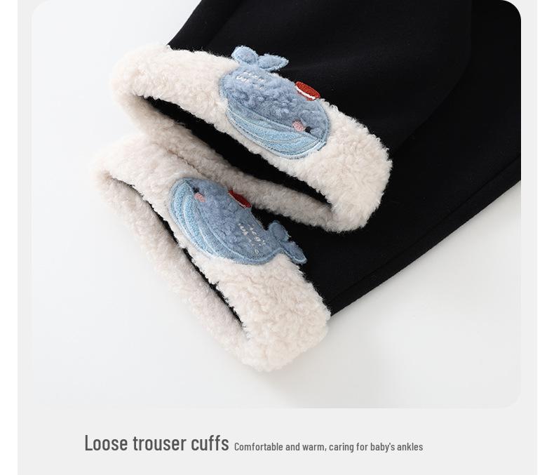 DUUDUU 2025 Korean Style Toddler Two-Piece Plush Set - Boys' Autumn/Winter