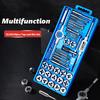 Multifunction Tap and Die Set 12/20/40PCS M3-M12 Metric Screw Thread Making Tools Plugs Hand Taps Straight Taper Threading Kit