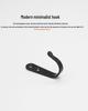 Shangli Modern Black Wrought Iron Wall Hook for Cabinets and Wardrobes