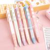 Gel Ink Pen Set with 2 Refills DIY Sticker 0.5MM Fine Point Retractable Pen Quick Drying Smooth Writing Pen School Stationery Student Gift