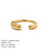Emanco European and American Ins-Style Internet Celebrity New Stainless Steel Ring, Fashionable Niche Design, Versatile Open Ring, Direct Sales