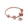 Limitierte Edition Rosa Fächer Armband Damen Stil ZT0735