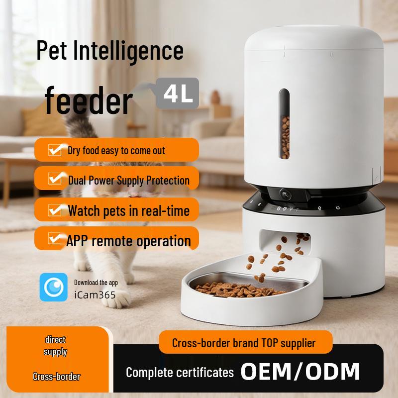 Smart Cat Feeder with Camera and Remote Monitoring