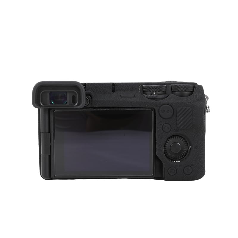 Rieibi Sony A6700 Textured Design with Strong Compatible with the Mirrorless Dedicated Body Silicone Case with Tripod Easy to and Easy to Clean Case,