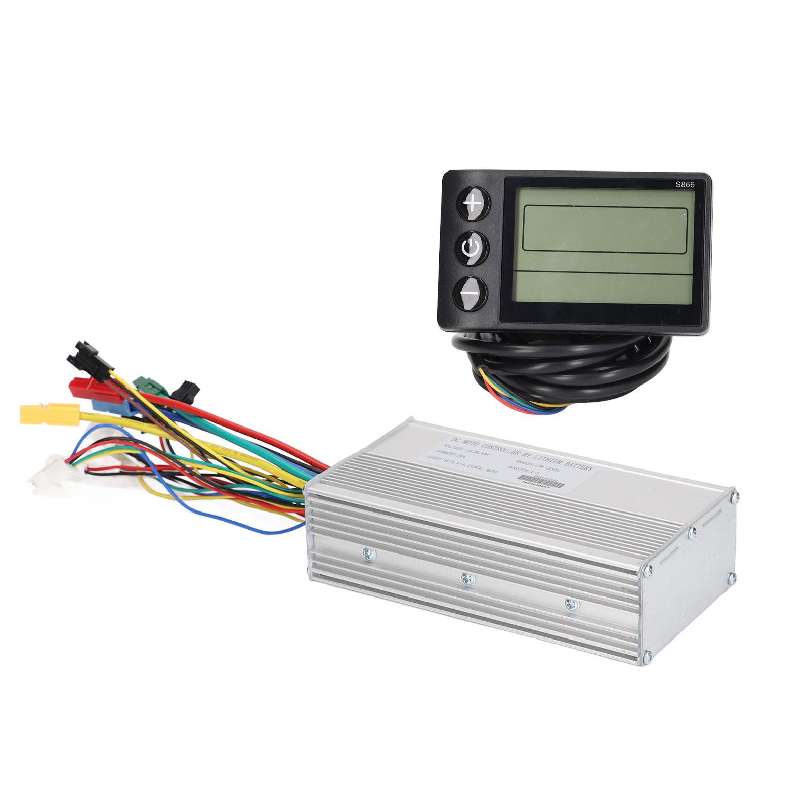 

Electric Bike Modified Controller Set with 30A Controller and S866 Display for 1000W Motors