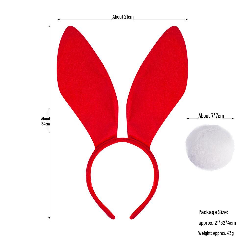 Easter Black Rabbit Ears Cute Bunny Girl Headband Party Props
