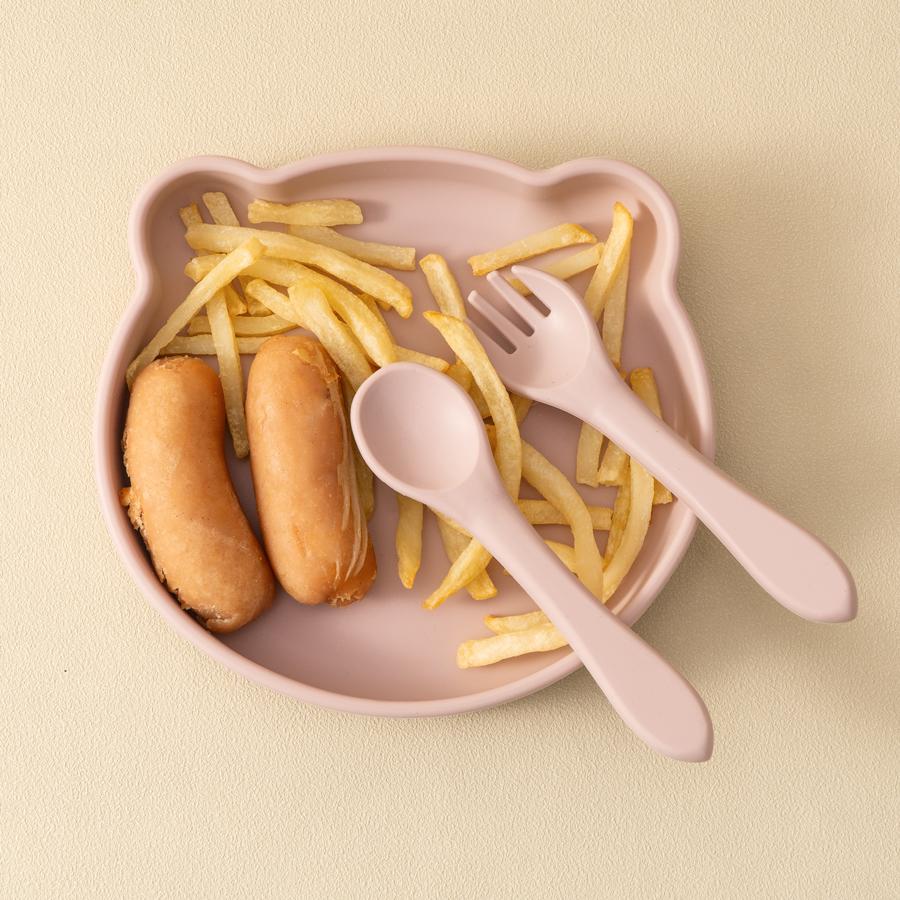 Wholesale Silicone Baby Feeding Set BPA Free Suction Dishes Plate Feeding Sucker Bowl Spoon Fork Children Tableware Baby Stuff