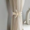 4 Pcs Natural Starfish Curtain Tiebacks, Handmade Woven Rope Curtain-Ties Scandinavian Minimalist Style Curtain Spreader for Outdoor, Hotel, Bedroom