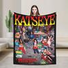 Katseye Kpop Knitted Blankets Fleece Sophia Lara Megan Ultra-Soft Throw Blankets for Car Sofa Couch Bedspread