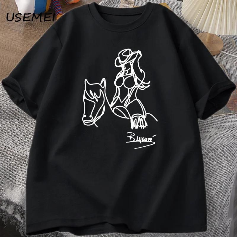 

Футболка Beyonce Renaissance World Tour унисекс унисекс хлопковая футболка с принтом летняя повседневная футболка с коротким рукавом одежда для фанатов унисекс L