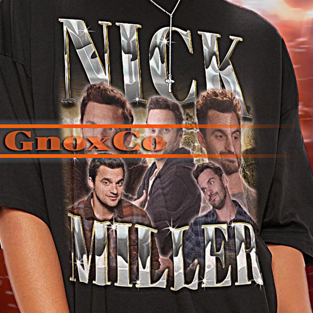 NICK MILLER Vintage Hemd, Nick Miller Jake Johnson T-Shirt, Nick Miller Fan-Shirts, Nick Miller Retro 90er Pullover, Nick Miller Merch Geschenk #tpc