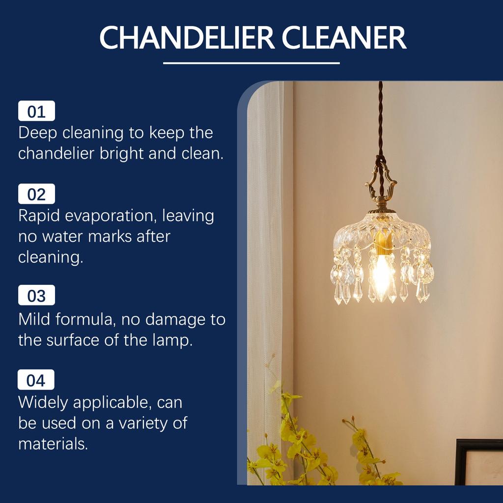 JAKEHOE Chandelier Cleaner Household Disassembly-Free Convenient Cleaning and Brightening Spray Cleaner