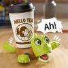 Panikschildkröte Untersetzer 3D Kunststoff Becherunterlage Lustiger Schildkröten Becherhalter Isolierunterlage Kaffeetasse Getränkeuntersetzer Heimdekoration Scherzgeschenke