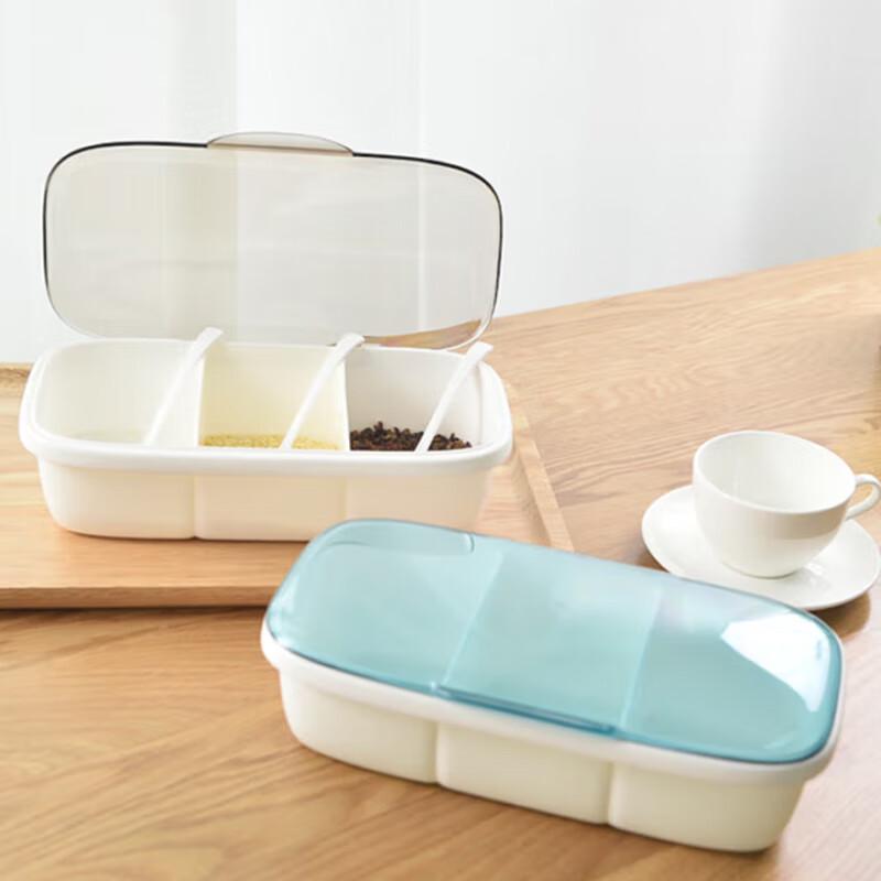 CHAHUA Integrated 3-Compartment Seasoning Box