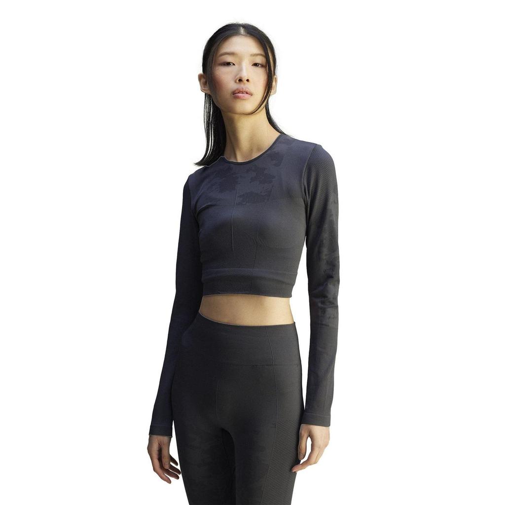 adidas Dames Stella McCartney Lange Mouwen Yoga Crop Top