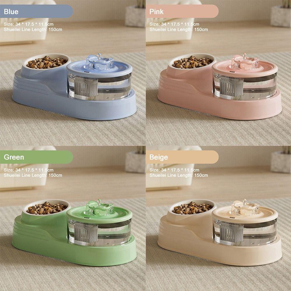 with Automatic Filter Cat Feeder and Water Dispenser Large Capacity Pet Food Feeder  for Pet