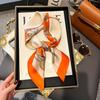 Zhang Ruonan Silk Scarf: Women's 2025 Spring/Summer Retro Neck Tie Accessory - High-End Small Square Neckerchief