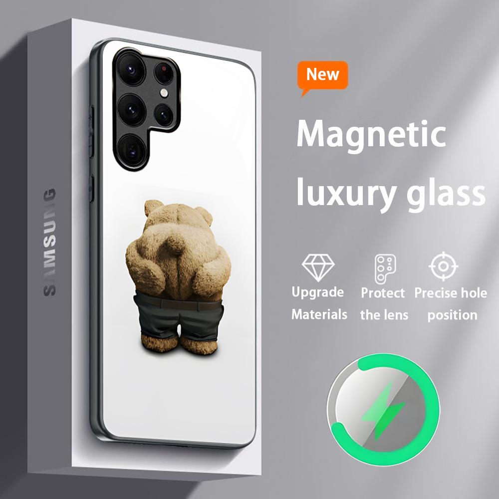 

Популярный Крутой Чехол Для Телефона С Фильмом Ted Для Samsung S25 S24 S23 S22 S21 S20 Plus Ultra Note20 Стеклянный Магнитный Чехол Samsung S23 FE