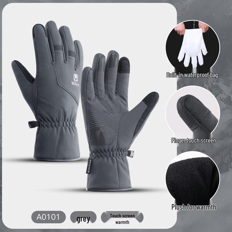 Unisex Lishi Winter Waterproof Touchscreen Gloves S-XL