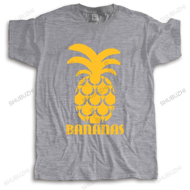 New Unisexs t shirt black tops for Popular Short Sleeve Crewneck Cotton Yellow Pineapple Fruit Unisex Boy T Shirts 3XL Group Dress