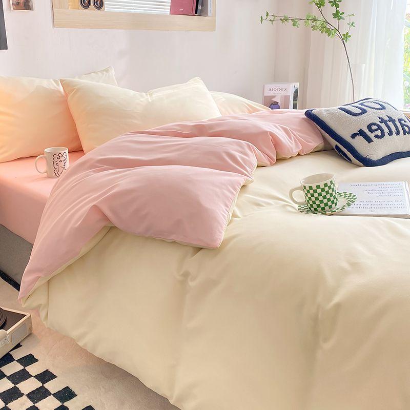 Duvet Covers Bedroom Washable Soft Skin-friendly Dormitory Students Home Textile Quilt Cover Fashion Bedding Nordic King Queen