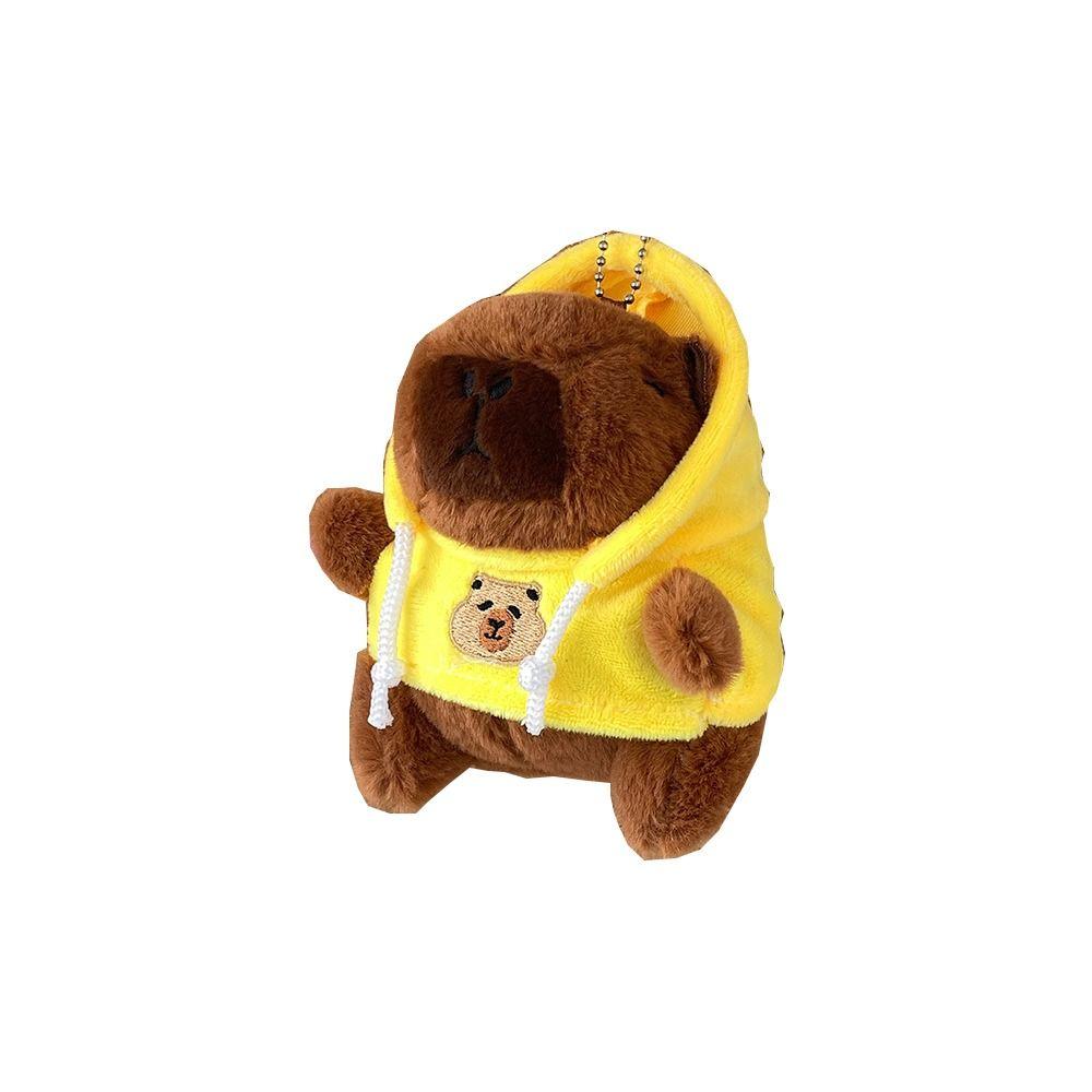 

Съемная голова Cove Fluffty кукла брелок мультфильм сумка кулон мягкий капюшон капибара брелок дети Yellow-Style B