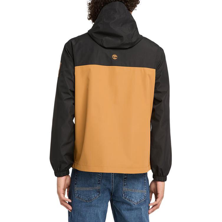 Timberland Giacca Impermeabile a Maniche Lunghe Comoda Casual da Esterno Giacche Uomo Grano Nero A44XJ-P57